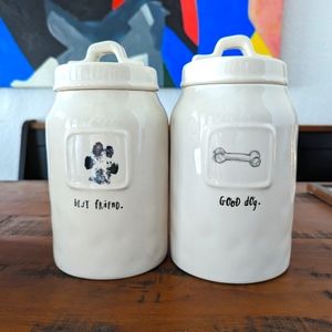 Rae Dunn Magenta Dog Canisters